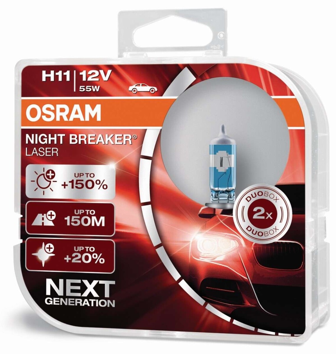 NIGHT BREAKER LASER Next Generation H11 Duobox