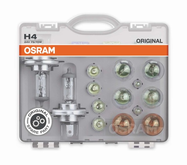 Osram Ersatzlampenbox H4, Halogen 24V, Ersatzlampenbox - CLK H4 24V