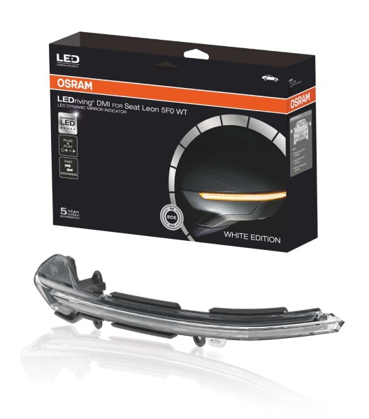 LEDRiving Dynamische LED Spiegelblinker Seat Leon 5F, Ibiza KJ, Arona KJ - White Edition