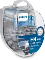 H4 12V 60/55W P43t WhiteVision Ultra 4200K 2st. + 2x W5W...