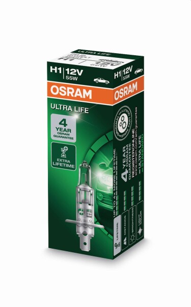 Osram  ULTRA LIFE H1, Halogen 12V, 1er Faltschachtel - 64150ULT