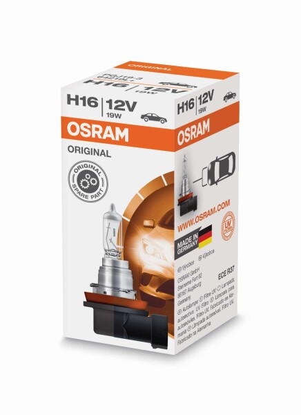 Osram Orginal H16L+, Halogen 12V, 1er Faltschachtel - 64219L+