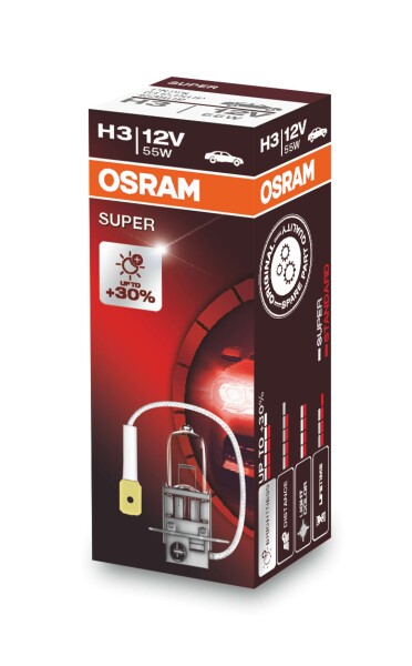 Osram SUPER H3, Halogen 12V, 1er Faltschachtel - 64151SUP